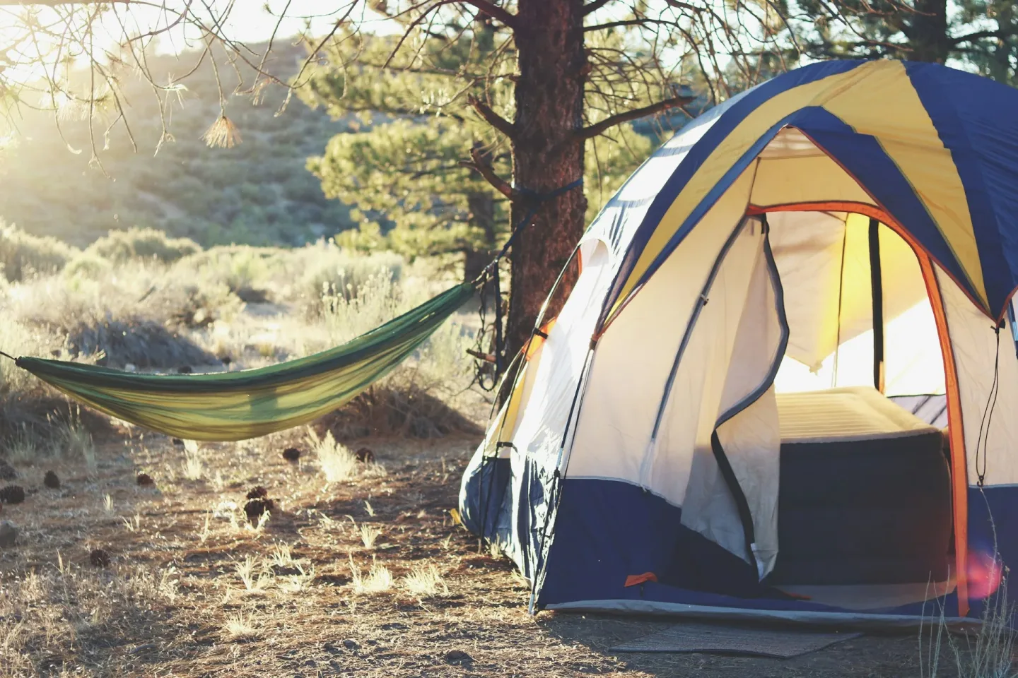campsite setup
